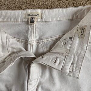 Madewell Off-White Barrel-Leg Jeans